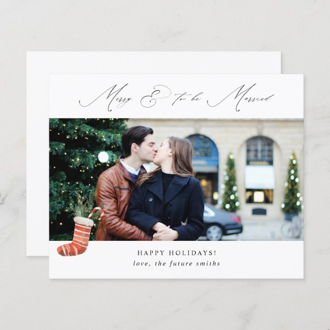 Budget Pano Merry & Te trouwen met Foto stoppen (Voorkant / Achterkant)