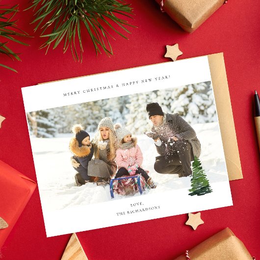 Budget panoramisch chic H foto - kerstboom Flyer
