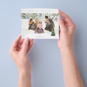 Budget panoramisch chic H foto - kerstboom Flyer (Hand)