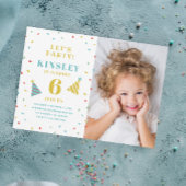Budget Paper Sprinkle Kids Birthday Uitnodiging Flyer
