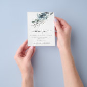 Budget PAPIER | Bruiloft Dankjewel met Bloemen voo Flyer (Hand)