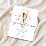 Budget Parels Prosecco Bridal Shower Uitnodiging Flyer<br><div class="desc">Budget Parels Prosecco Bridal Shower Uitnodiging Flyer</div>