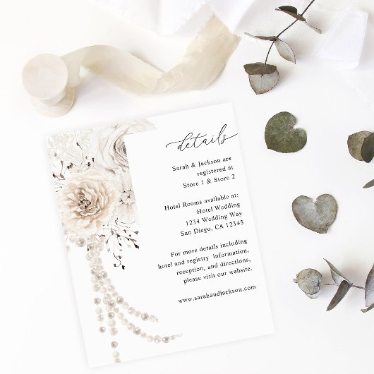 Budget Parels & Witte Bloemdetails Flyer
