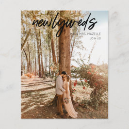 Budget Pas getrouwd 1 Foto B Weddenschap Reception Flyer