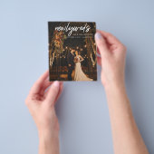 Budget Pas getrouwd 1 Foto W Weddenschap Reception Flyer (Hand)