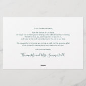 Budget Pas getrouwd 3 Foto bruiloft Hartelijk dank Briefpapier (Achterkant)