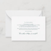 Budget Pas getrouwd 3 Foto bruiloft Hartelijk dank Notitiekaartje (Achterkant)