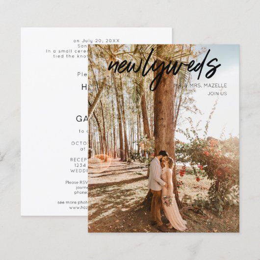 Budget Pas getrouwd B 1 Foto na bruiloft (Voorkant / Achterkant)