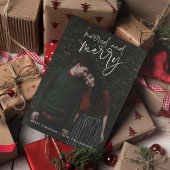 Budget Pas getrouwd kerstfeestdag Feestdagenkaart