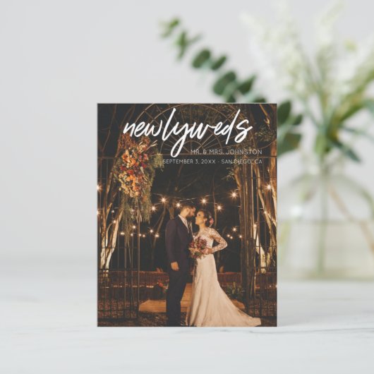 Budget Pas getrouwd W 1 Foto na bruiloft (Staand voorkant)