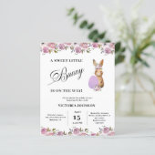 Budget Pasen Baby Shower Uitnodiging (Staand voorkant)