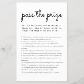 Budget Pass de prijs Baby shower spel eenvoudig Flyer (Voorkant)