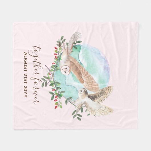 BUDGET Passen getrouwd Aangepaste bruiloft cadeaut Fleece Deken (Voorkant (Horizontaal))