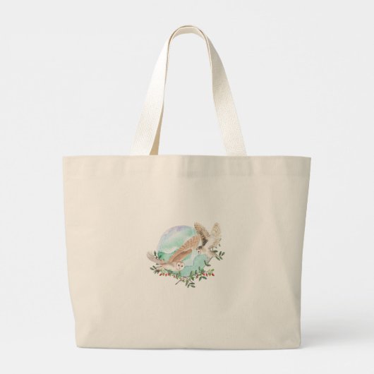 BUDGET Passen getrouwd Aangepaste bruiloft cadeaut Grote Tote Bag (Achterkant)