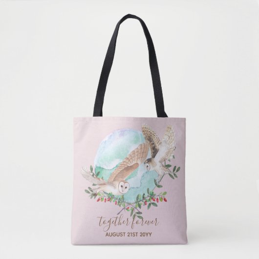 BUDGET Passen getrouwd Aangepaste bruiloft cadeaut Tote Bag (Voorkant)
