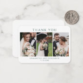 Budget Passen getrouwd Foto Collage Weddenschap Ha Notitiekaartje (Voorkant / Achterkant in situ)