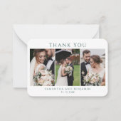 Budget Passen getrouwd Foto Collage Weddenschap Ha Notitiekaartje (Voorkant)