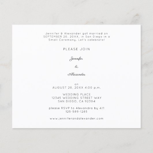 Budget Passen getrouwd HB 1 Foto na bruiloft (Achterkant)