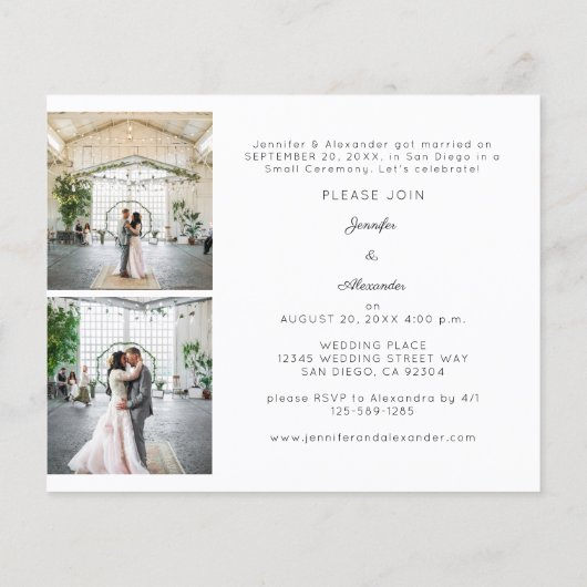 Budget Passen getrouwd HB 3 Foto na bruiloft (Achterkant)