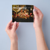 Budget Passen getrouwd Horiz 1 Foto W Wedding Rece Flyer (Hand)