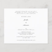 Budget Passen getrouwd Horiz 1B Foto bruiloft Flyer (Achterkant)