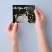 Budget Passen getrouwd Horiz 3 Foto W Wedding Rece Flyer (Hand)