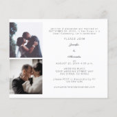 Budget Passen getrouwd Horiz 3 Foto W Wedding Rece Flyer (Achterkant)