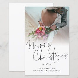 Budget Passen getrouwd kerstfoto's