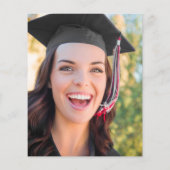 Budget Pastel Art Foto Graduparty Uitnodigen (Achterkant)