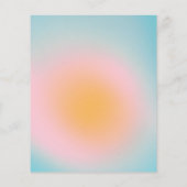 Budget Pastel Blau Verlopend Bat Mitzvah Uitnodigi (Achterkant)