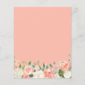 Budget Pastel Coral and Peach Wedding Invitation (Achterkant)