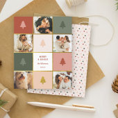 Budget Pastel & Gouden Kerstboom Fotocollage