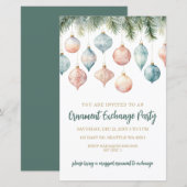 Budget Pastel Ornament Uitwisseling Kerstfeest (Voorkant / Achterkant)
