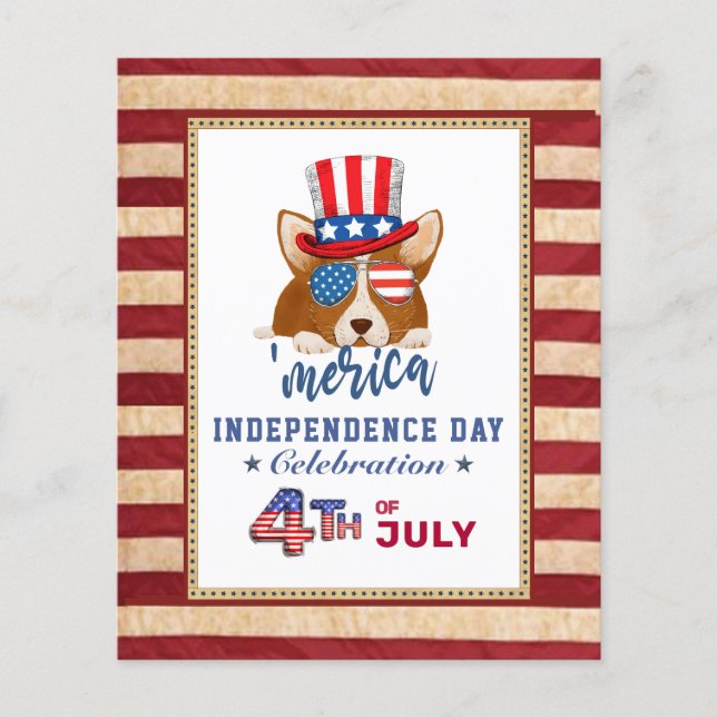 BUDGET Patriotic Corgi 4th of JULY Party (Voorkant)