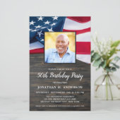 Budget Patriotic Foto Amerikaanse vlag Birthday In (Staand voorkant)