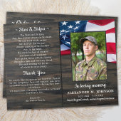 Budget Patriotic Funeral Veteran Memorial Programm