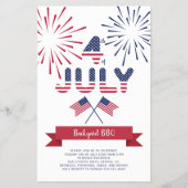 Budget patriottische uitnodiging voor onafhankelij flyer (Voorkant)