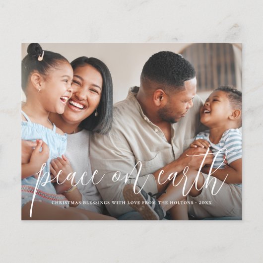 Budget Peace on Earth De kerstdag van de Foto (Voorkant)