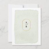 Budget Peach Blush Floral Gold Modern Weddenschap  Kaart (Achterkant)