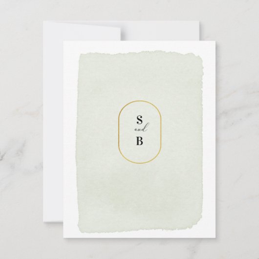 Budget Peach Blush Floral Gold Modern Weddenschap Kaart (Achterkant)