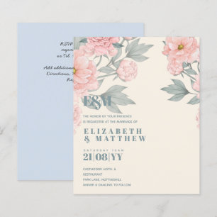 Budget Peach Floral Dusty Blue Sage Leaf Wedding