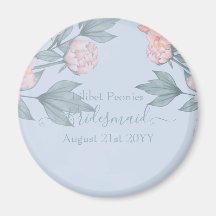 Budget Peach Floral Dusty Blue Sage Leaf Wedding