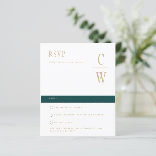 BUDGET Peacock BLAUWGROEN Green Gold Weddenschap R (Staand voorkant)