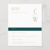 BUDGET Peacock BLAUWGROEN Green Gold Weddenschap R Flyer (Voorkant)