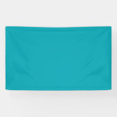 BUDGET Peacock Blue Blauwgroen Monochrome bruiloft Spandoek (Horizontaal)