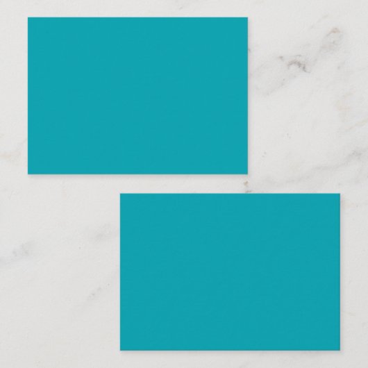 BUDGET Peacock Blue Blauwgroen Monochrome bruiloft Visitekaartje (Voorkant / Achterkant)