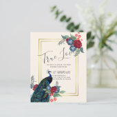 BUDGET Peacock Blue Burgundy Winter Fall Wedding (Staand voorkant)