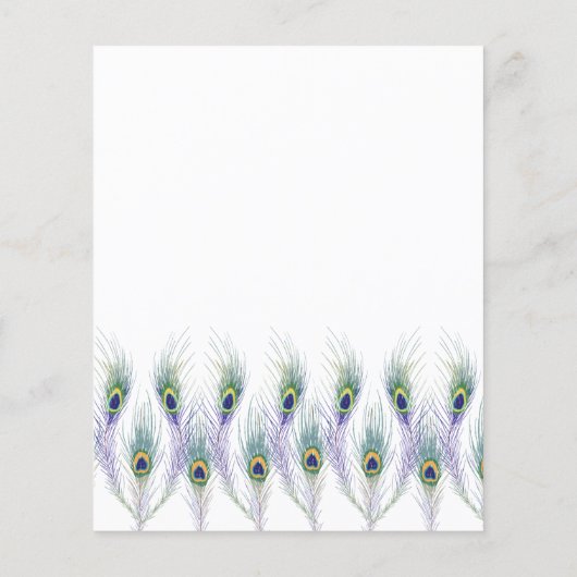 Budget Peacock Bridal Shower (Achterkant)