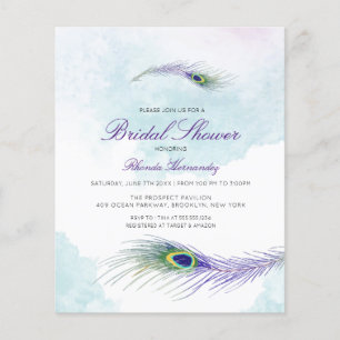 Budget Peacock Bridal Shower