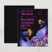 Budget Peacock Jewel Tones Floral Moody paarse (Voorkant / Achterkant)